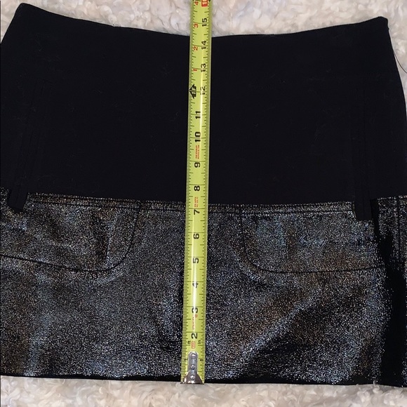 Worthington Mixed Media Mini Pleather Aline Skirt - Picture 7 of 8